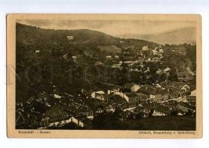 235541 ROMANIA Kronstadt Brasso view Vintage postcard