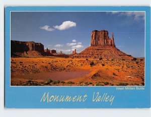 Postcard West Mitten Butte, Monument Valley, Arizona