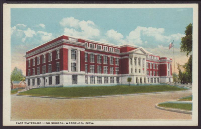 East Waterloo High School,Waterloo,IA Postcard