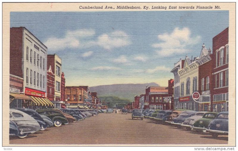 Cumberland Avenue , MIDDLESBRO , Kentucky , 30-40s Drug STore