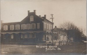 RPPC Postcard Peiffers Store Bethel PA