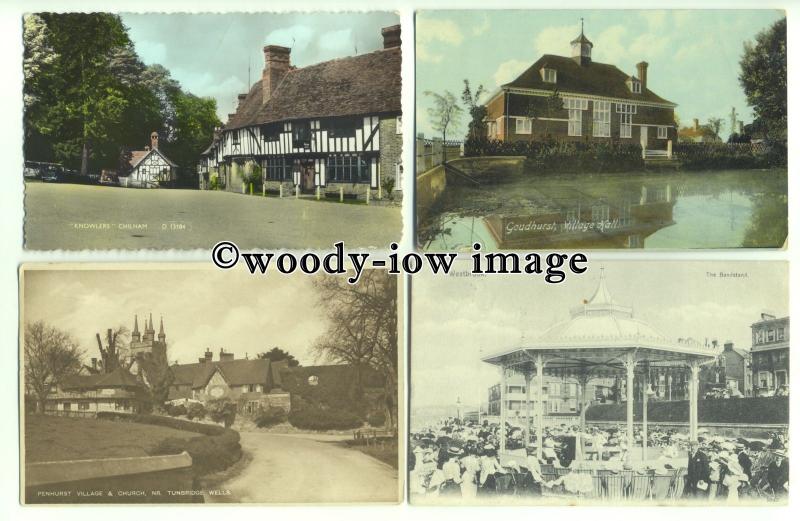 tp9628 - Kent - Ten Cards, of Various Early Town Scenes around Kent - postcard