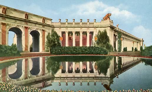 CA - San Francisco. Pan-Pacific International Exposition, 1915.  Lagoon, Cour...