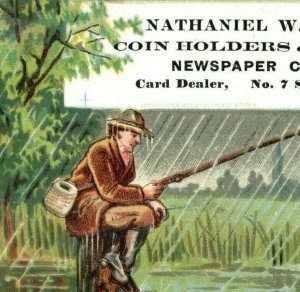 1880s-90s Nathaniel W. Appleton Coin Testers & Holders Man Fishing P214