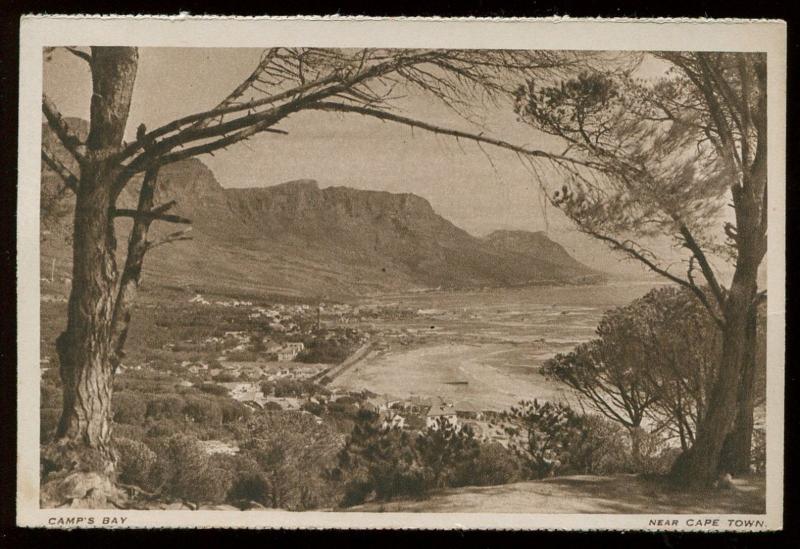 Early Photo Postcard Camp's Bay Near Cape Town South Africa  B4023