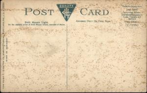 Petit Manan Lighthouse ME c1910 Postcard