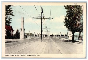 1951 Albert Street Bridge Regina Saskatchewan Canada Vintage Posted Postcard