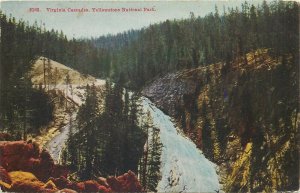 United States Virginia cascades Yellowstone National Park waterfall 