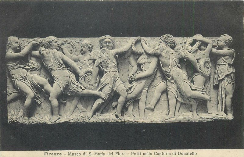 Postcard Italy Firenze Putti Nella Cantoria di Donatello