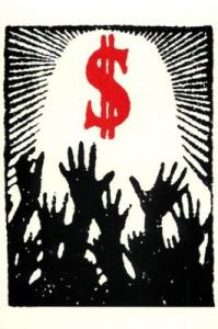 Hands Reaching for Dollar Sign in the Sky ? Modern Post