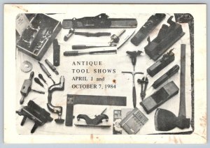 Antique Tool Shows, Thornhill Ontario, 1984 Chrome Advertising Postcard #1