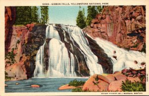 Yellowstone National Park Gibbon Falls Curteich