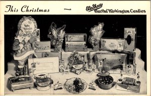 Advertising Elie Sheets Martha Washington Candies Postcard