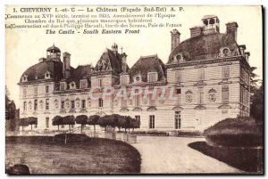 Old Postcard Cheverny Chateau