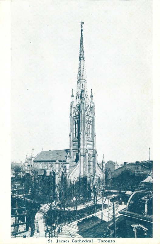 Vintage Postcard St. James Cathedral Parish Toronto Canada Federated Press Pub.