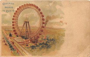 Lot 49 galleries of Paris Ferris wheel restaurant litho france  amusement parks