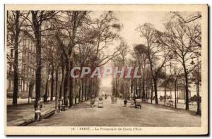 Old Postcard Brest Promenade Course D Ajot