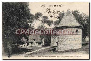 Old Postcard Veules Les Roses Normandy Court And Old dovecote