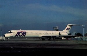 Airplanes AOM French Airlines McDonnell Douglas MD-83 Orly Airport Paris France