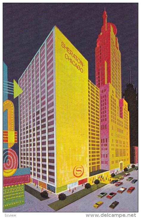 Sheraton-Chicago Hotel, CHICAGO, Illinois, 40-60s