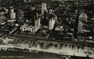 Aerial View Skyline Memphis Tennessee Postcard 2T5-518