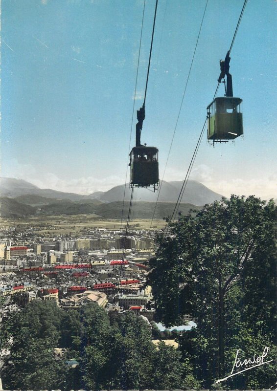 Postcard France Grenoble vue generale et telepherique de la Bastille