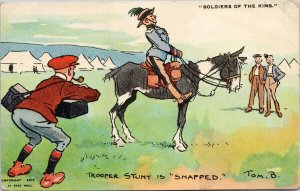 Artist Signed Tom Browne Soldiers Of The King Davidson Bros Postcard G23