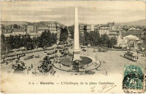 CPA MARSEILLE - L'Obelisque de la place Castellane (988508)