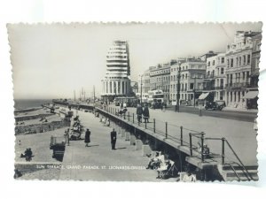 The Sun Terrace Grand Parade St Leonards on Sea Sussex Vintage RP Postcard