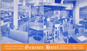 Genesee Hotel Buffalo NY New York Unused Vintage Advertising Postcard H31