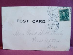 Old postcard  1905 Church Worcester, MA