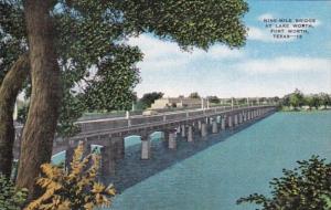 Texas Fort Worth Nine Mile Bridge At Lake Worth