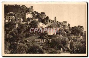 Old Postcard Roquebrune Village General view