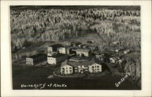 Fairbanks AK -  University of Alaska - Griffin's Real Photo Postcard