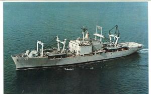 USS Charleston LKA-113 US Navy Amphibious Cargo Ship postcard