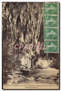 Old Postcard Gorges du Loup Line South of France petrifactions AM