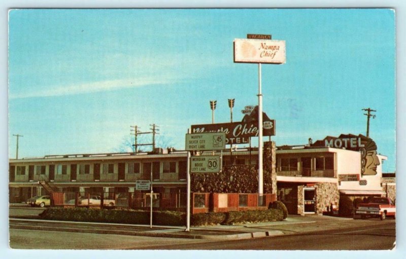 NAMPA, Idaho ID  Roadside NAMPA CHIEF MOTEL 1980 Canyon County   Postcard