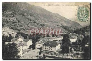 Old Postcard Brides les Bains and the Vanoise Glaciers