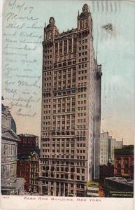 New York City Park Row Building 1907