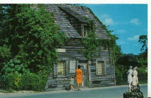 America Postcard - Oldest Wooden School House, St Augustine, Florida - Ref 4070A