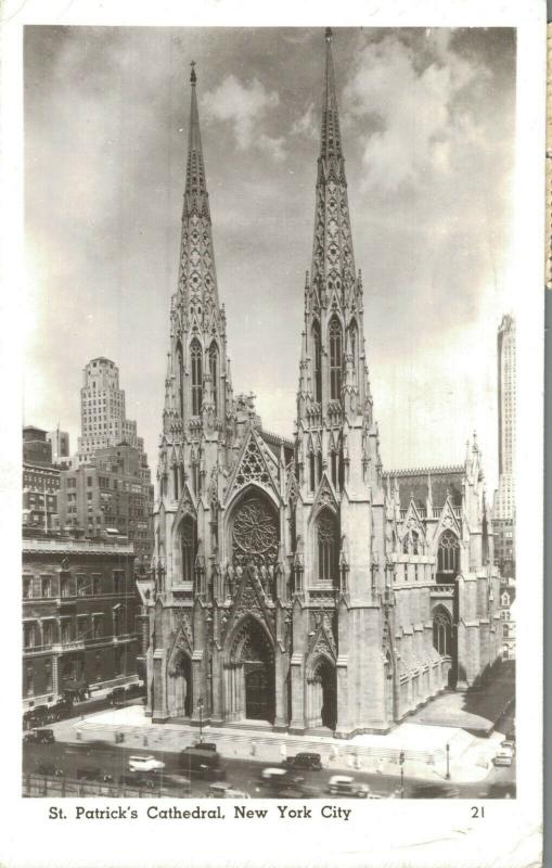 USA St. Patrick's Cathedral New York City RPPC 01.83