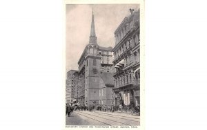 Old South Church & Washington Street in Boston, Massachusetts