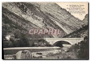 Old Postcard Gorges of Verdun Bridge Sun Road Draguignan Manosque