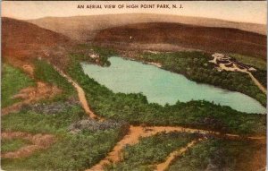 Postcard AERIAL VIEW SCENE High Point New Jersey NJ AN2717