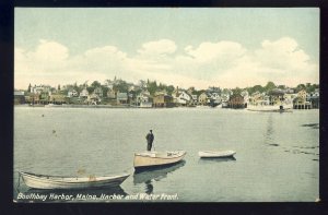 Early Boothbay Harbor, Maine/ME Postcard, Harbor & Water Front