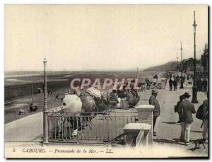 Old Postcard Cabourg Marine Promenade