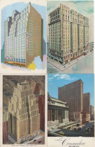 Hotel New Yorker Commodore Abbey Times Square USA 4x Postcard s