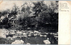 1910s Old Cording Machine and Sawmill Crabbottom VA Postcard