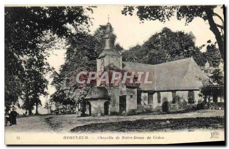 Postcard Honfleur Old Chapel of Our Lady of Grace