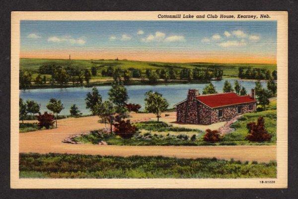 NE Fort  KEARNEY Wildlife Club House NEBRASKA Postcard